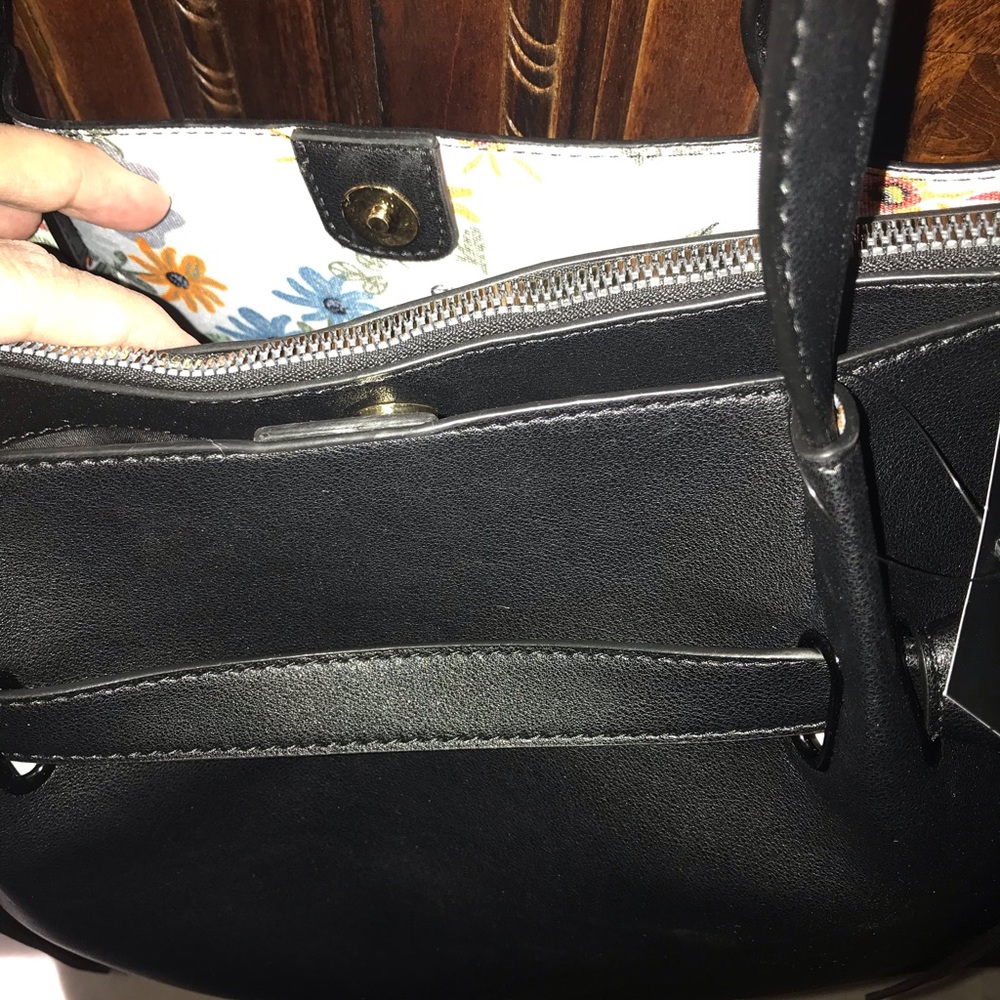 Nanette Lepore Double Handle Handbag- Black- NWT - Picture 6 of 8